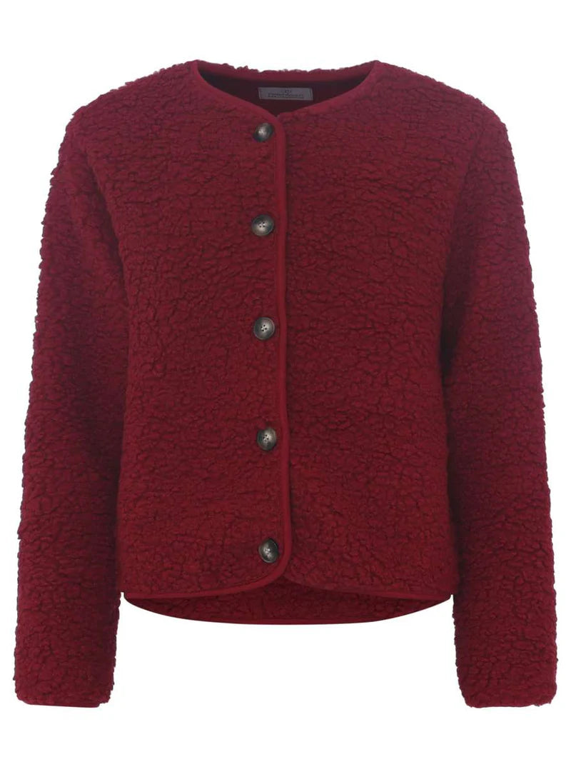 Teddyjacke rot Zwillingsherz S/M