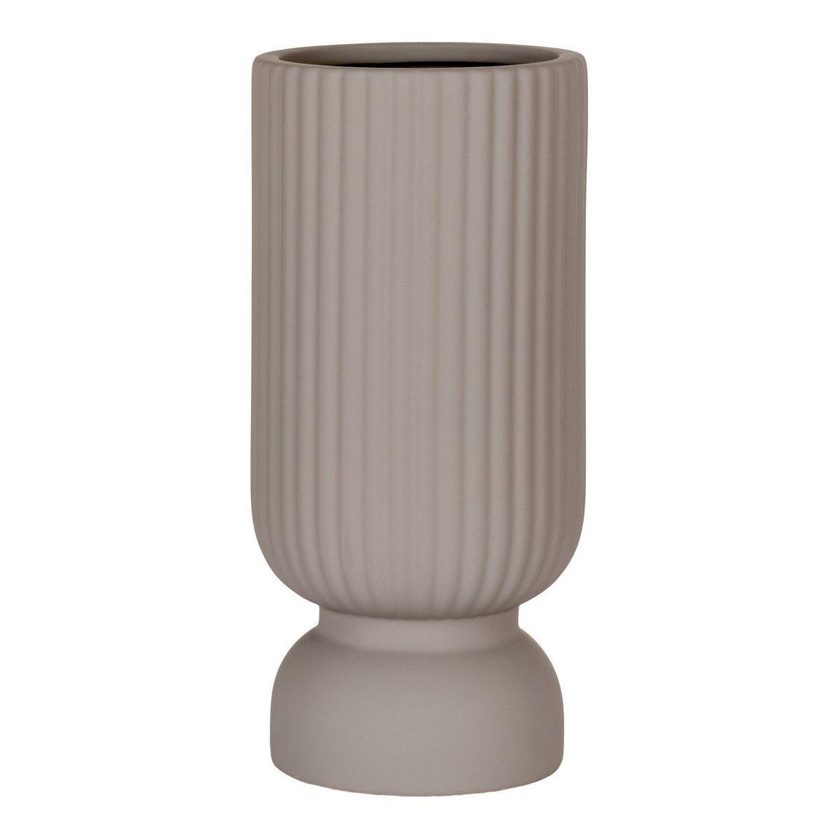 Vase - Vase aus Keramik, grau