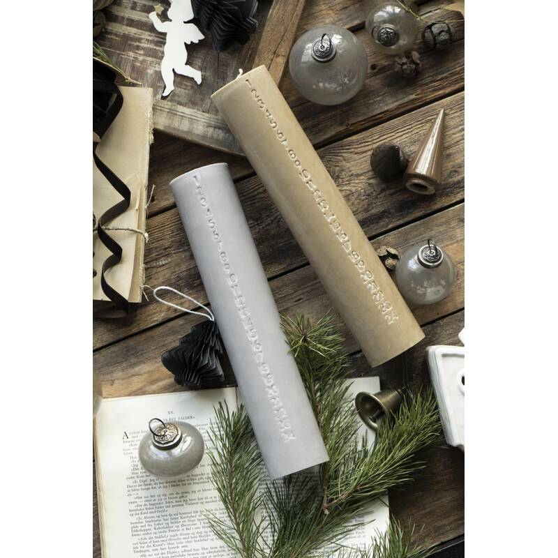 Weihnachtskerze von IB Laursen ash grey