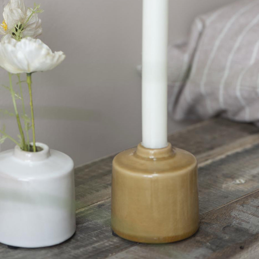 Kerzenhalter f/Stabkerze Ragnhild  creme