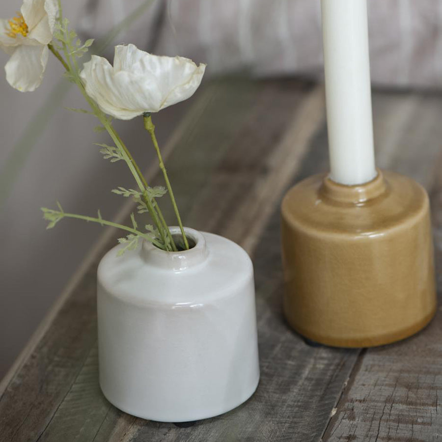 Kerzenhalter f/Stabkerze Ragnhild  creme